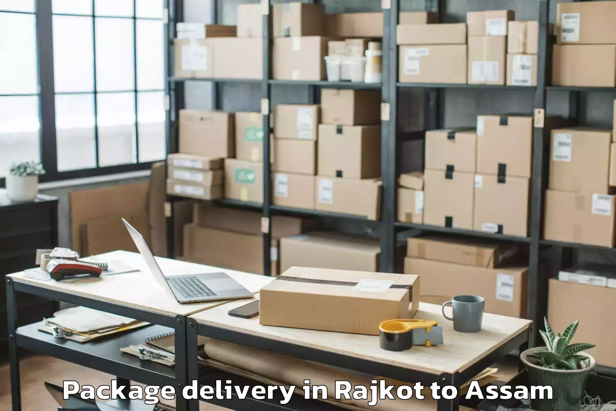 Top Rajkot to North Lakhimpur Package Delivery Available